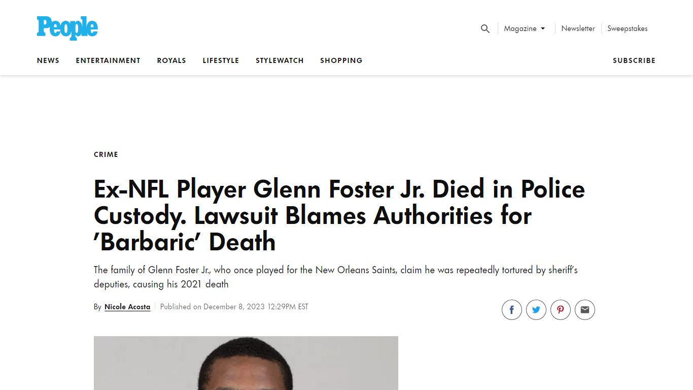 Glenn Foster Jr.: Family Files Lawsuit After He Dies in Police Custody